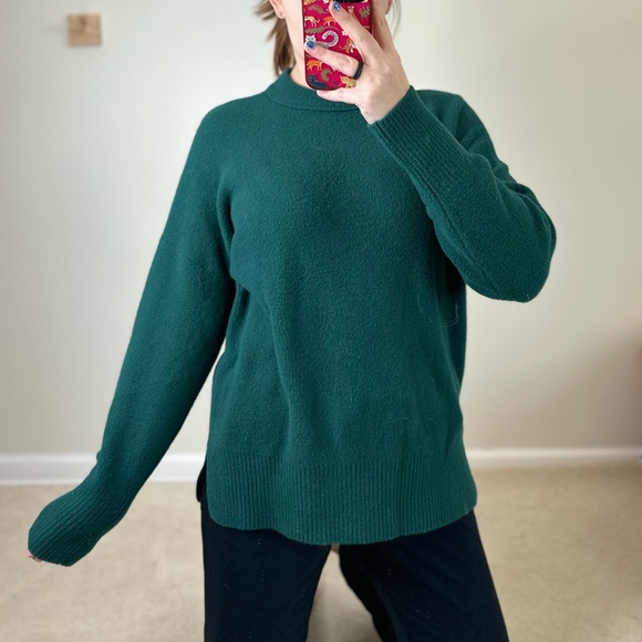 Abercrombie & Fitch Teal Turtleneck Sweater - Picture 1 of 7